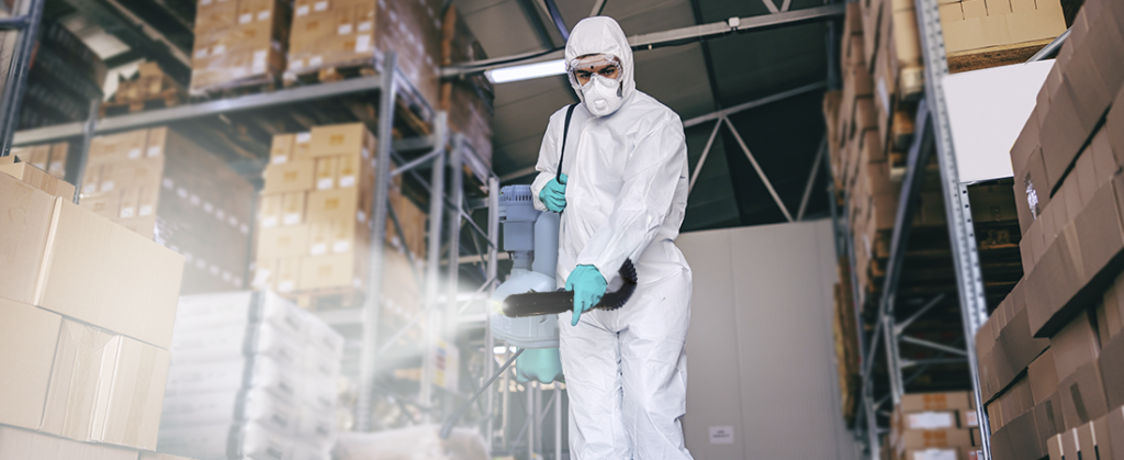 Desinfección por termonebulización